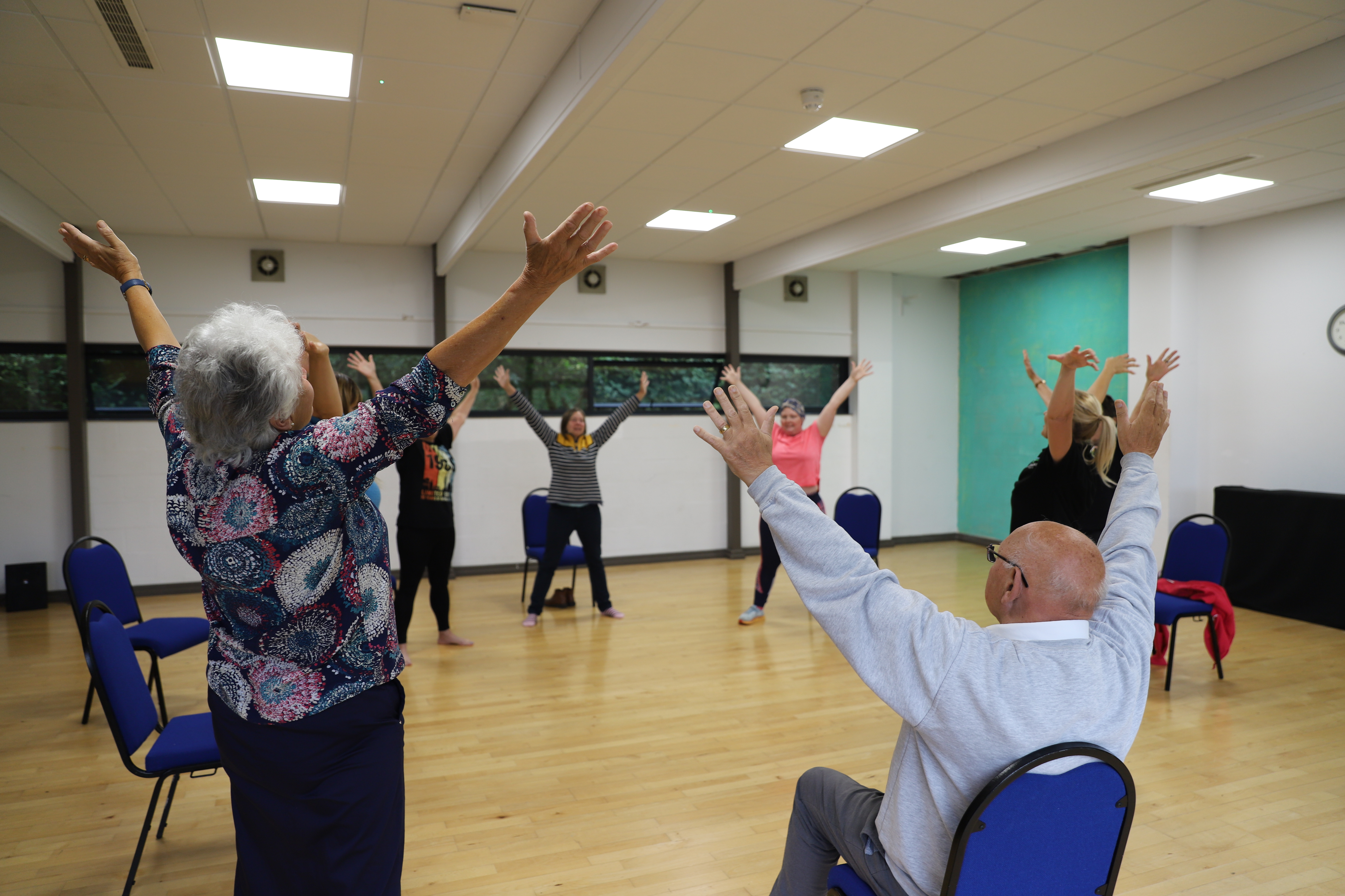 A mixed ability dance class