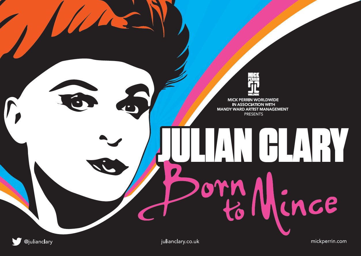 Julian Clary Born to Mince poster
