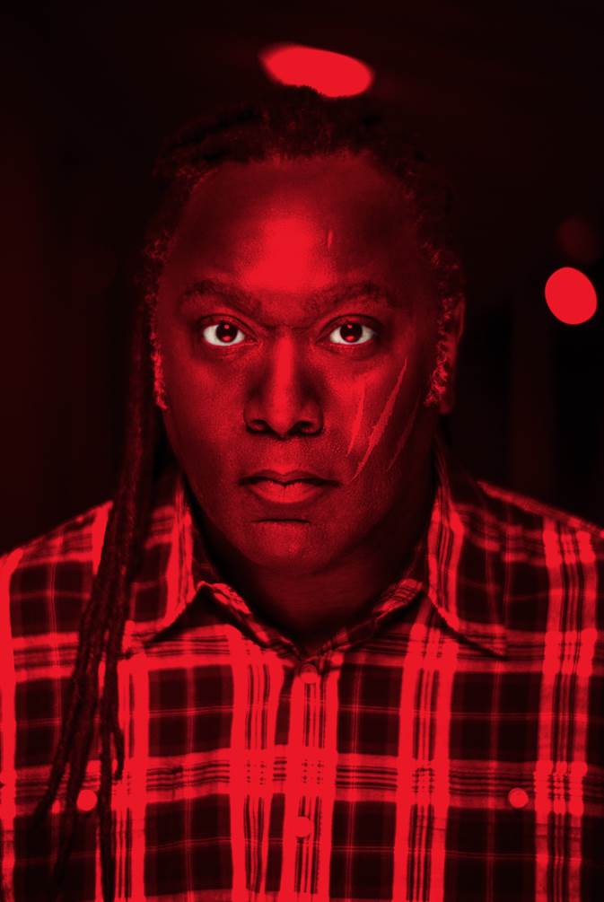 Reg D Hunter close up in red