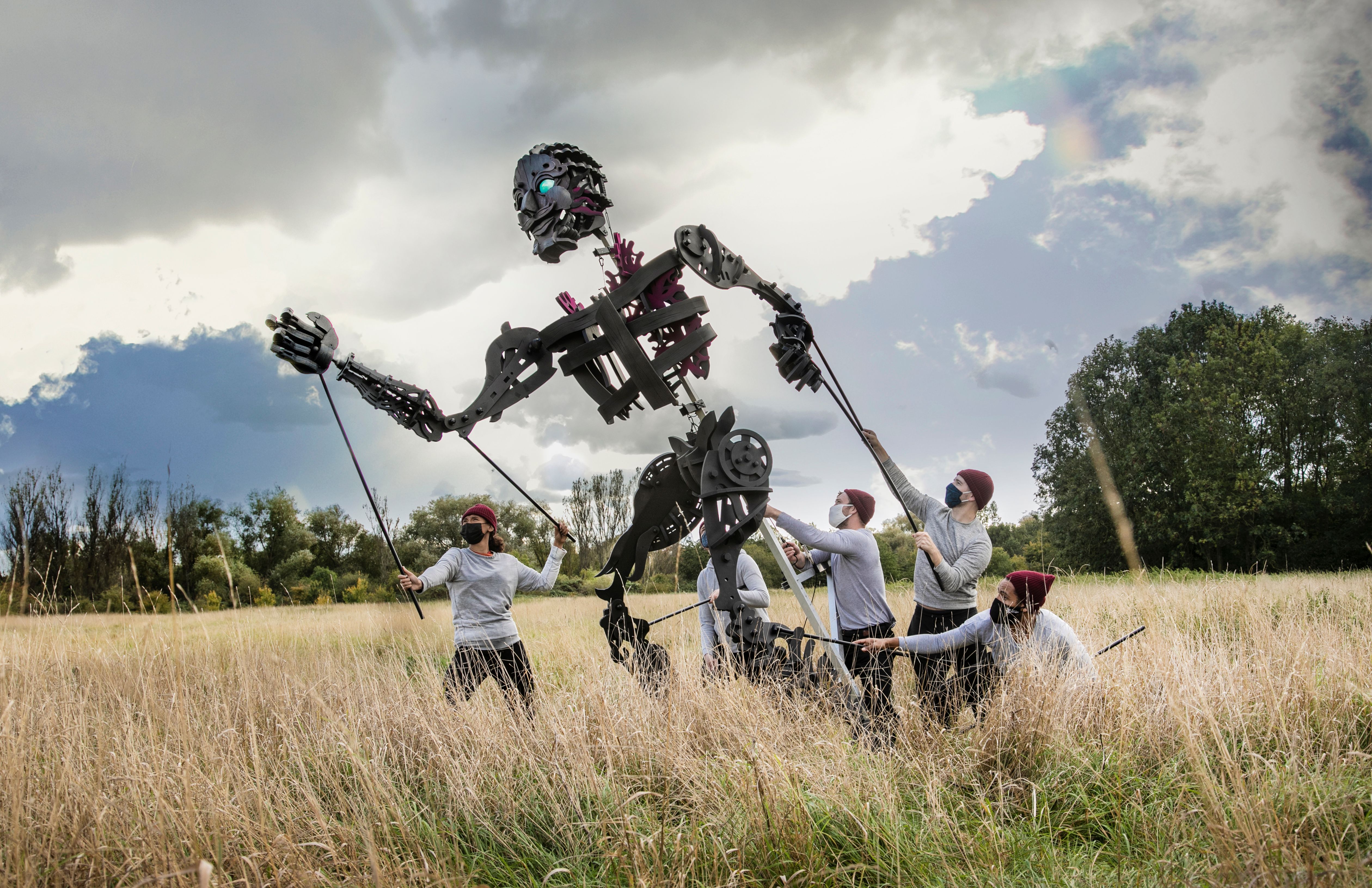 Giant puppet set for performance at Yeovil Super Saturday